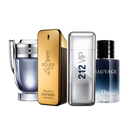 Combo de 4 perfumes - One Million, 212 VIP, Invictus, Sauvage
